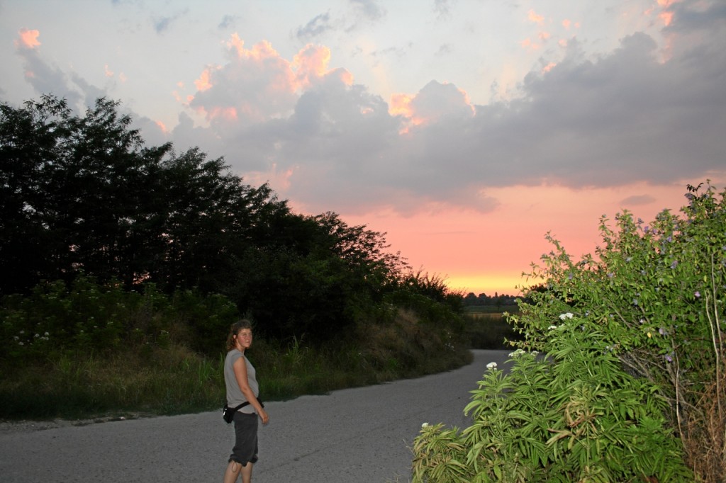 RS, Belgrad, Campingplatz, Sonnenuntergang