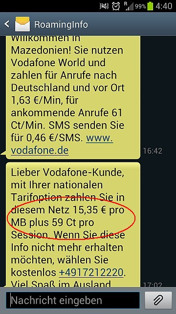 MK, Vodafone Schnäppchen